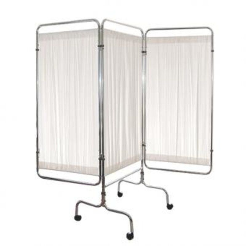3-delig verrijdbaar bed- en/of kamerscherm