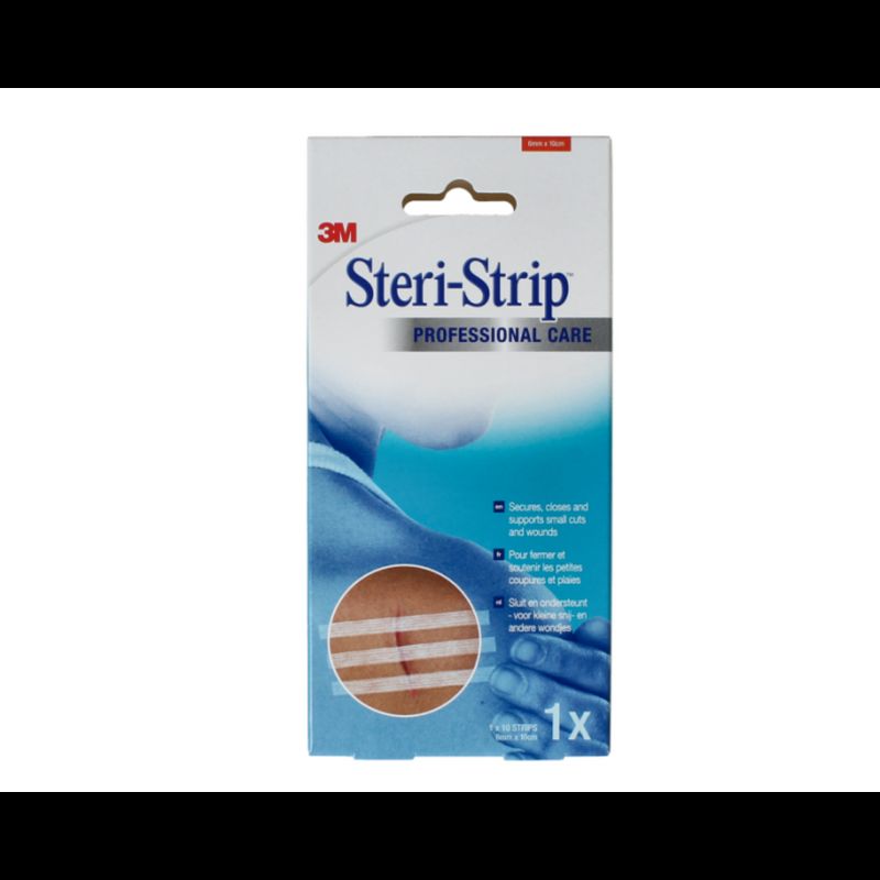 3M Steristrips hechtpleister - diverse maten - 6 mm x 38 mm - 6 stuks per strip - 50 stuks