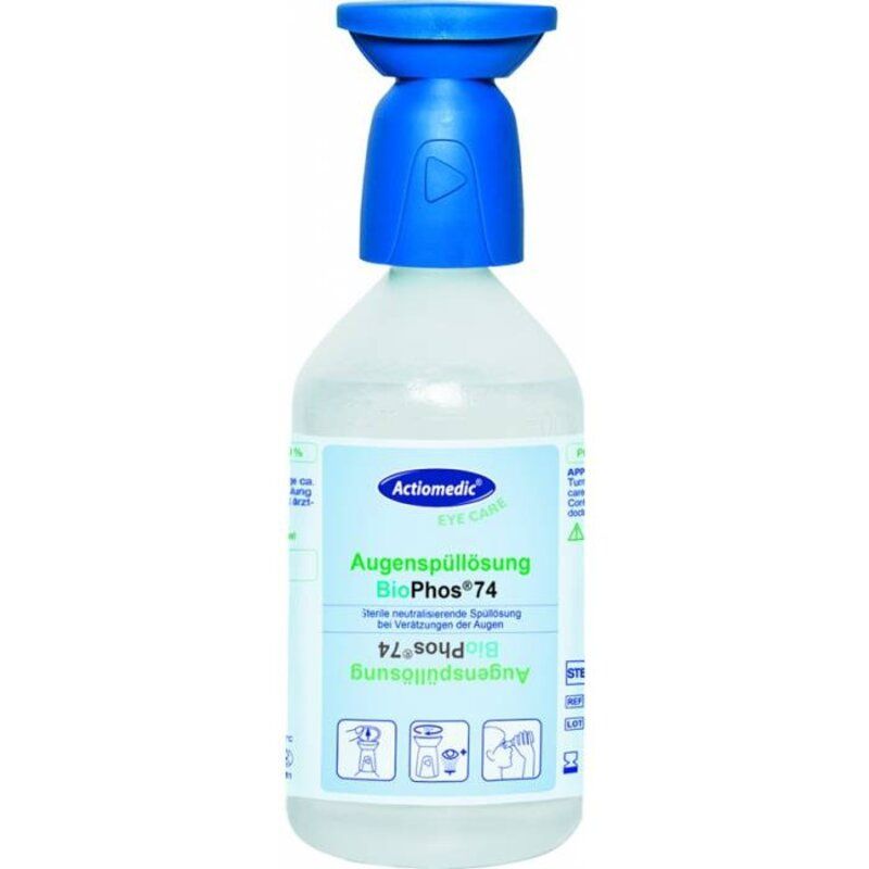 Actiomedic Oogspoelfles Biophos74 PH-Neutraal - 500 ML