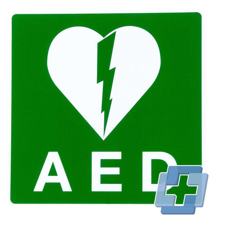 AED Pictogram - diverse maten (polypropyleenplaat)