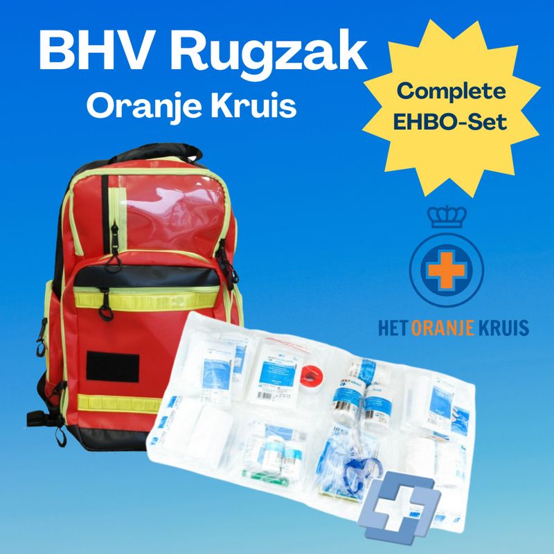 BHV Rugzak Oranje Kruis 2021