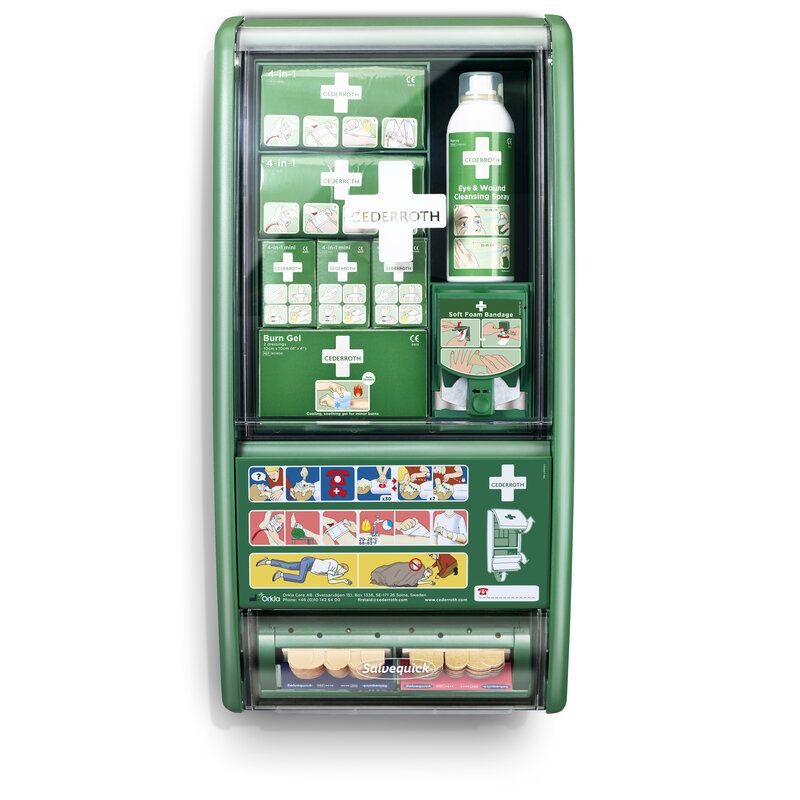 Cederroth Eerstehulpstation incl. softfoam bandage dispenser