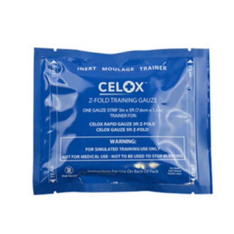 Celox gauze z-fold - 7,6 cm x 1,5 m - training
