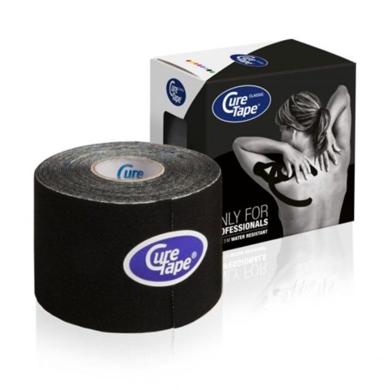 Cure Tape Classic -5 m x 5 cm (per rol) - Zwart
