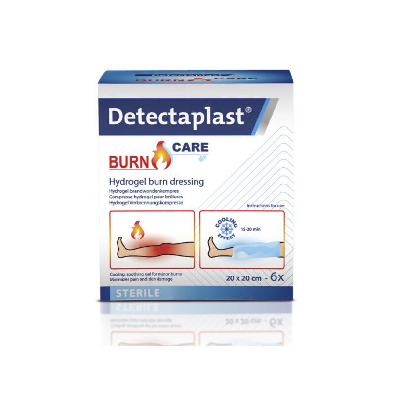 Detectaplast Burn Gel Dressing 20x20cm (6 stuks)