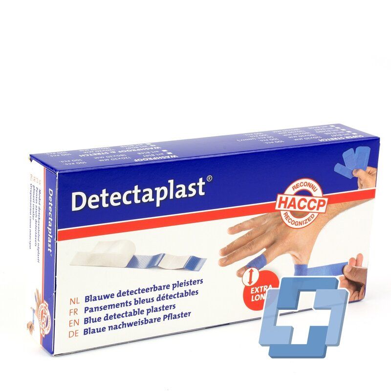 Detectaplast Elastic blauwe pleisters 180x30mm (100 stuks)