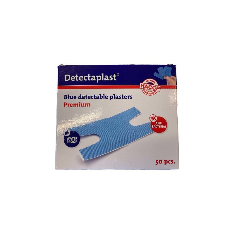 Detectaplast Premium blauwe PU pleisters, waterbestendig, 68 x 38 mm (Knokkel) (50 stuks)