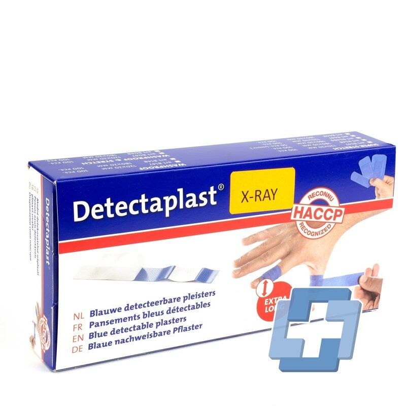 Detectaplast Premium (X-ray) blauwe PU pleisters 50x72mm (50 stuks)