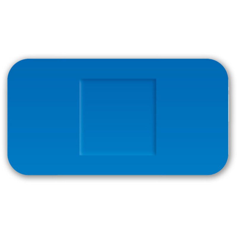 Detectaplast Universal blauwe PE pleisters, waterbestendig, 38 x 72 mm (50 stuks)