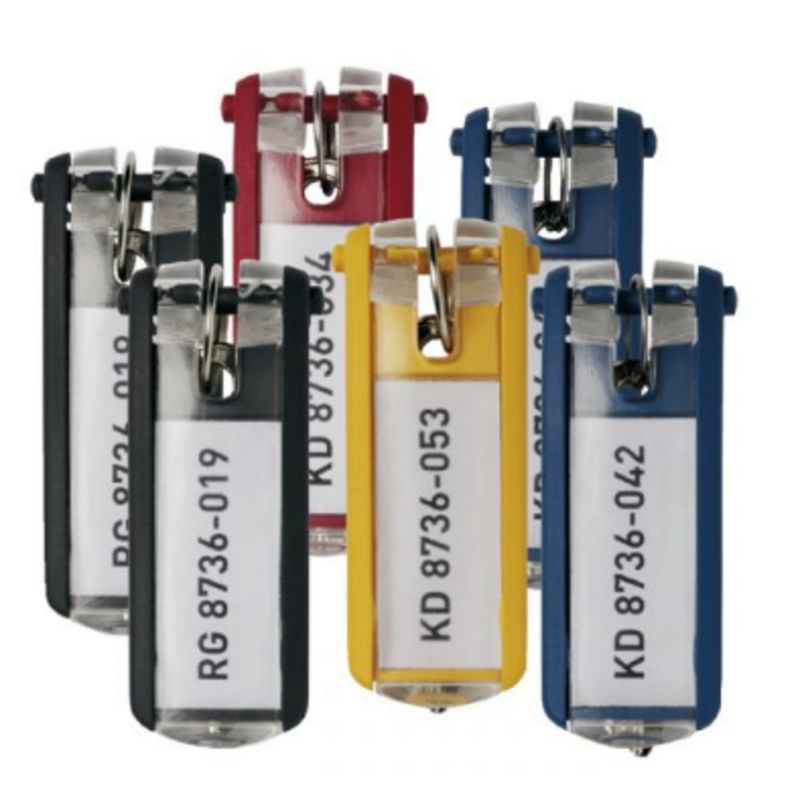 Durable Key clip (6 stuks) - Geel