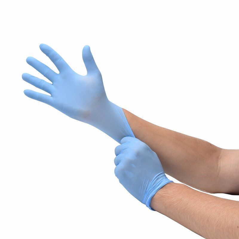 Handschoenen nitril blauw ongepoederd niet steriel (100 stuks) - Maat M