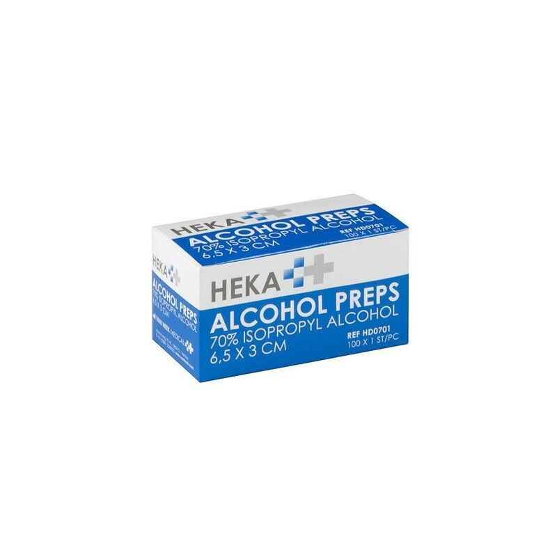 HEKA Alcohol doekjes - medium (100 stuks)