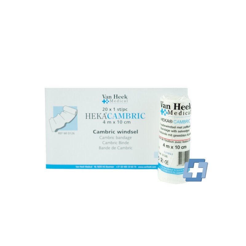 HEKA Cambric windsel 4 m x 10 cm (20 stuks)