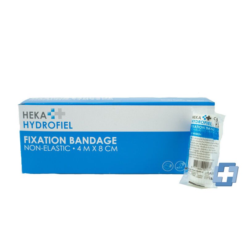 HEKA Hydrofiel fixatiewindsel - 4 m x 8 cm (30 stuks)