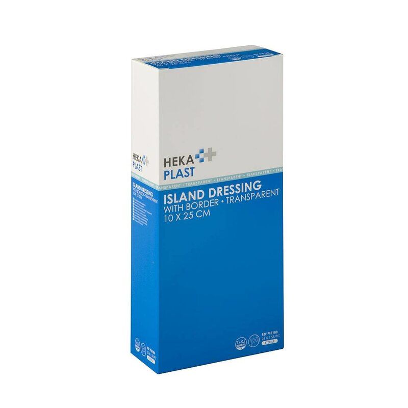 HEKA plast border transparant- 10 x 25 cm steriel (25 Stuks)