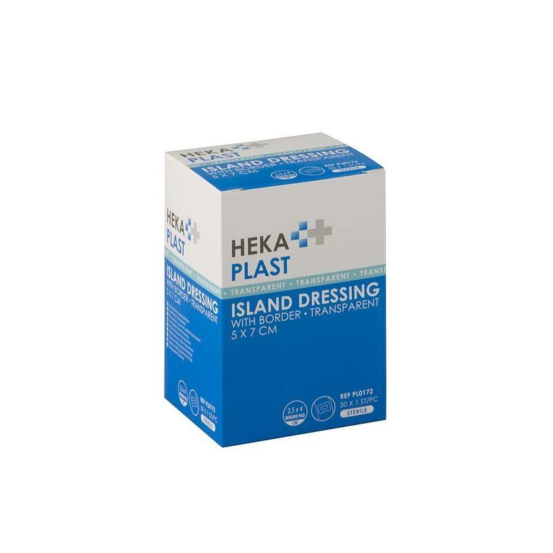 HEKA plast border transparant- 5 x 7 cm steriel (50 Stuks)