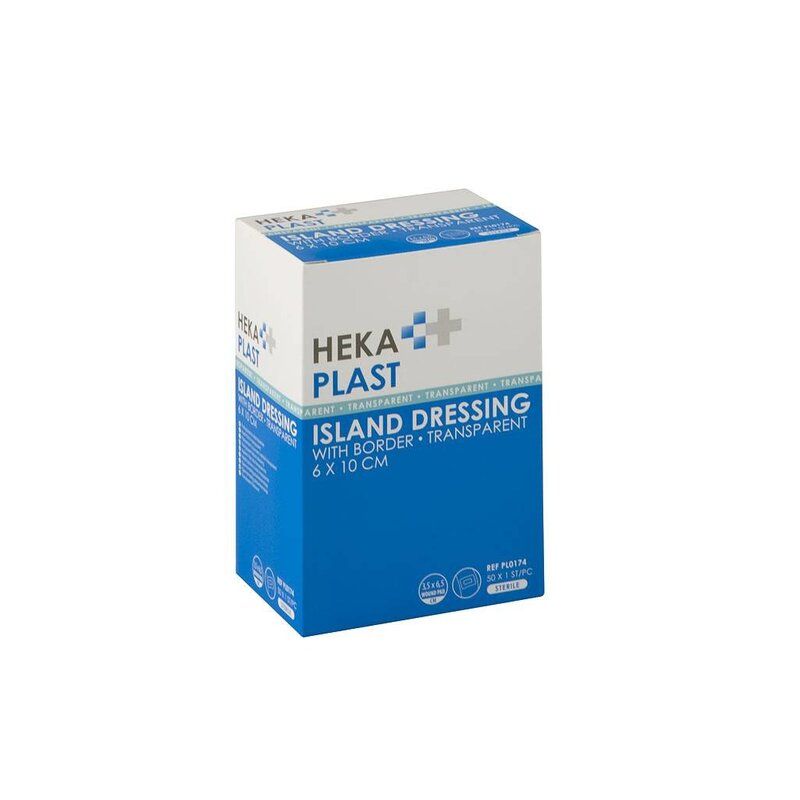 HEKA plast border transparant- 6 x 10 cm steriel (50 Stuks)