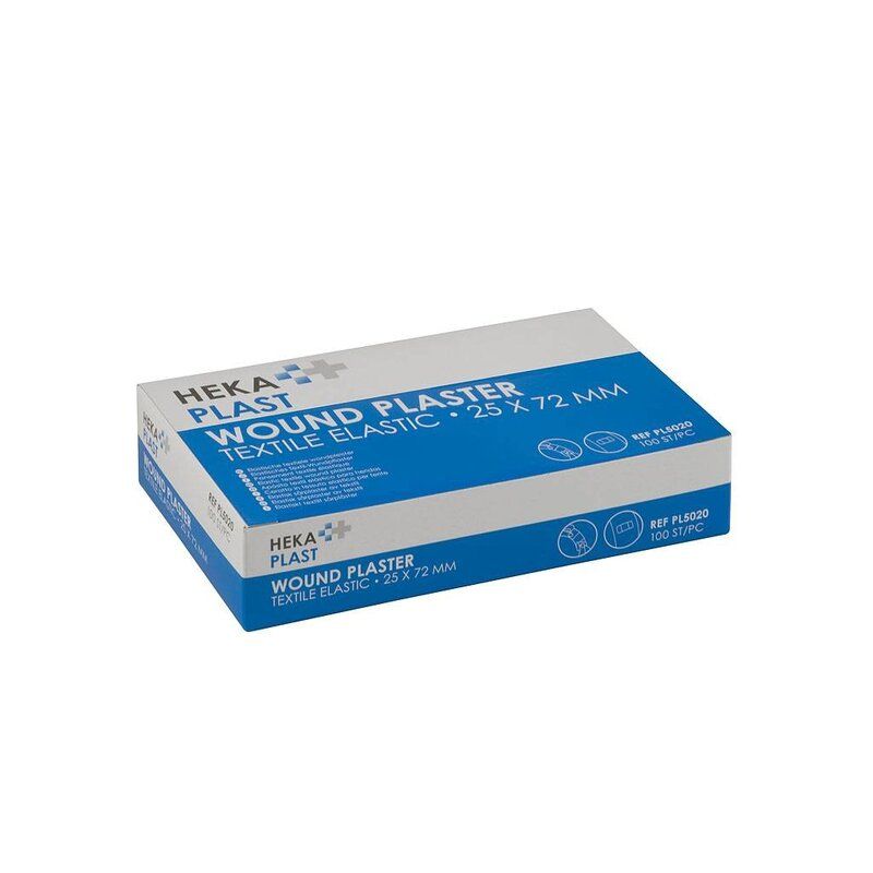 HEKA PLAST ET elastische wondpleister - 25 x 72 mm (100 Stuks)