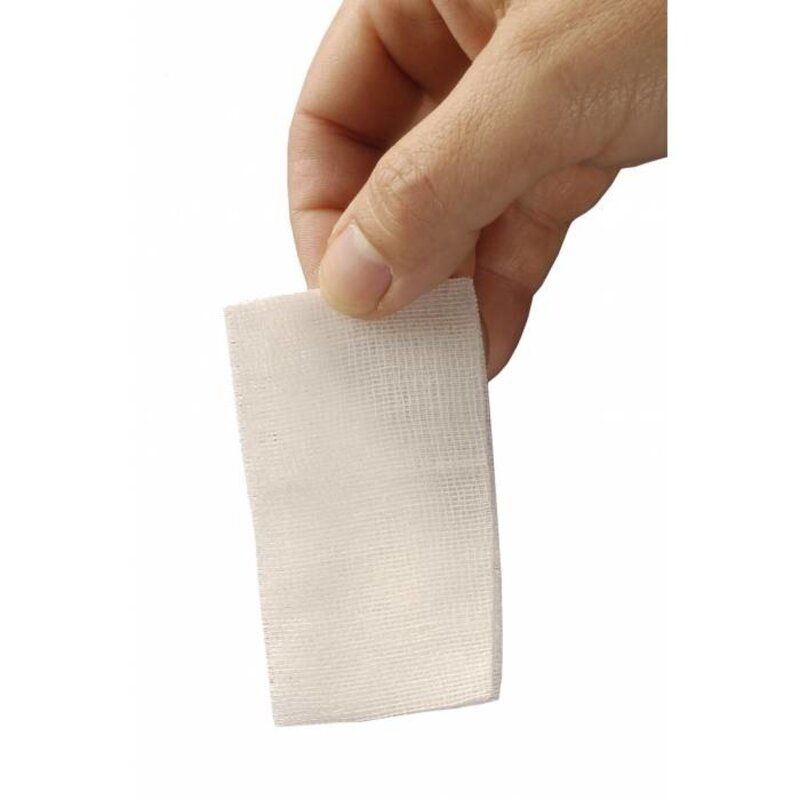 HEKA pres hydrofiel gaaskompres - 10 x 20 cm niet steriel 12 lagen (100 Stuks)