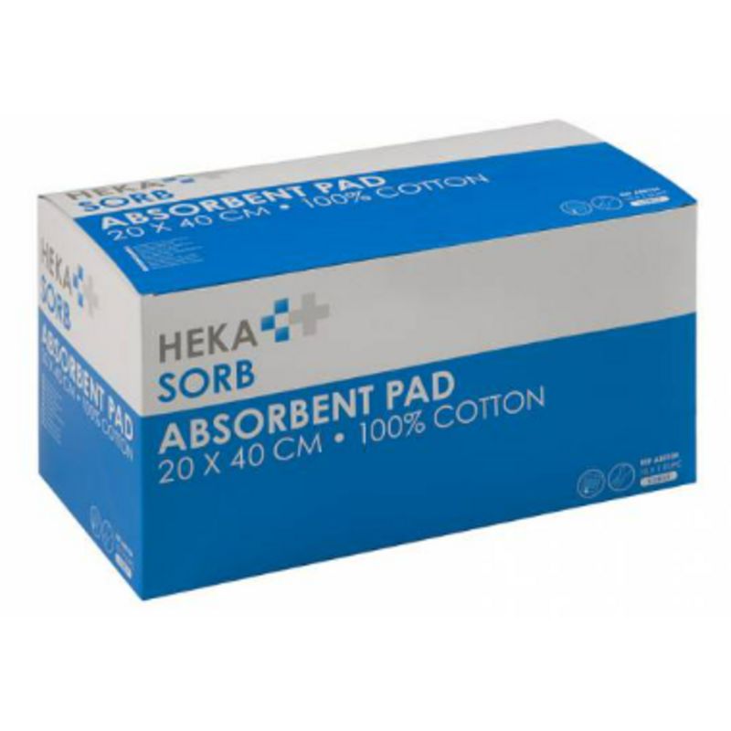 HEKA Sorb steriel - 20 cm x 40 cm (10 stuks)