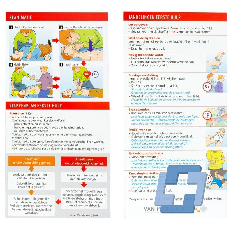 HEKA Stroomdiagram / stappenplan eerste hulp