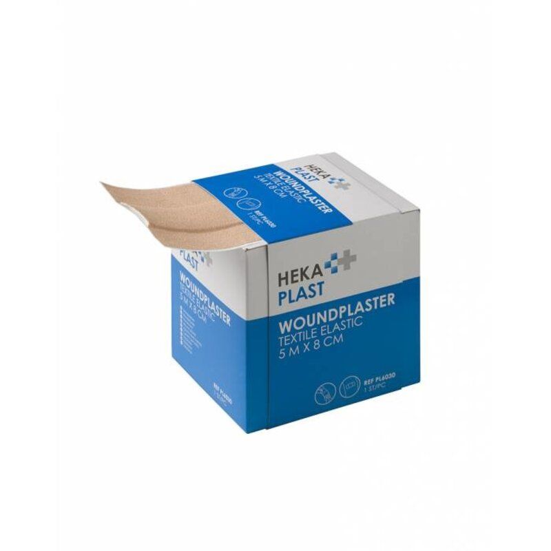 HEKAPLAST Rolpleister elastische textiel - 5 m x 8 cm