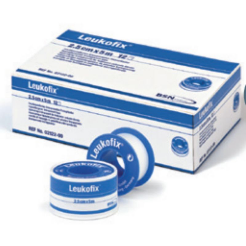 LeukoFix Hechtpleister - diverse maten (doos) - 9,2mtr x 1,25 per 24 stuks