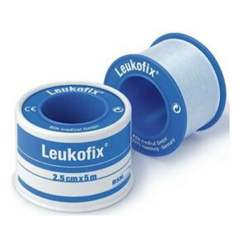LeukoFix Hechtpleister - diverse maten (per stuk) - 9,2 m. x 1,25 cm.