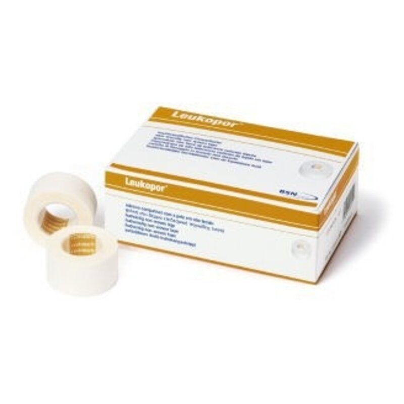 LeukoPOR hechtpleister - diverse maten (doos) - 9,2 m x 1,25 cm - 24 stuks