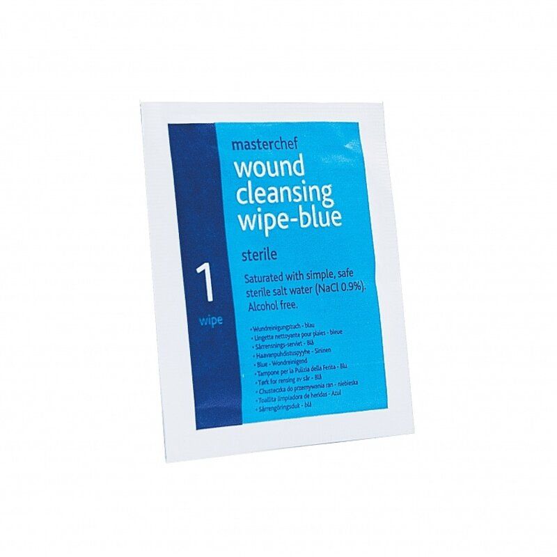 Masterchef detecteerbare ontsmettingsdoekjes blauw - Medium