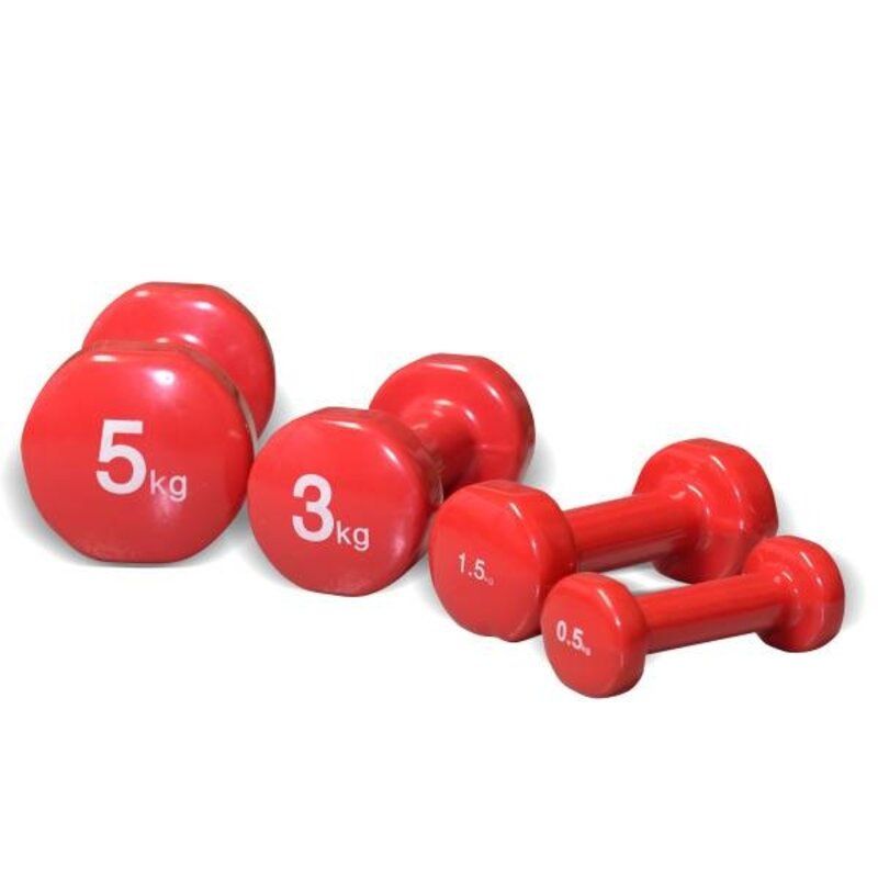 MATCHU Sports vinyl halters - Selecteer gewicht: 1,0 kg