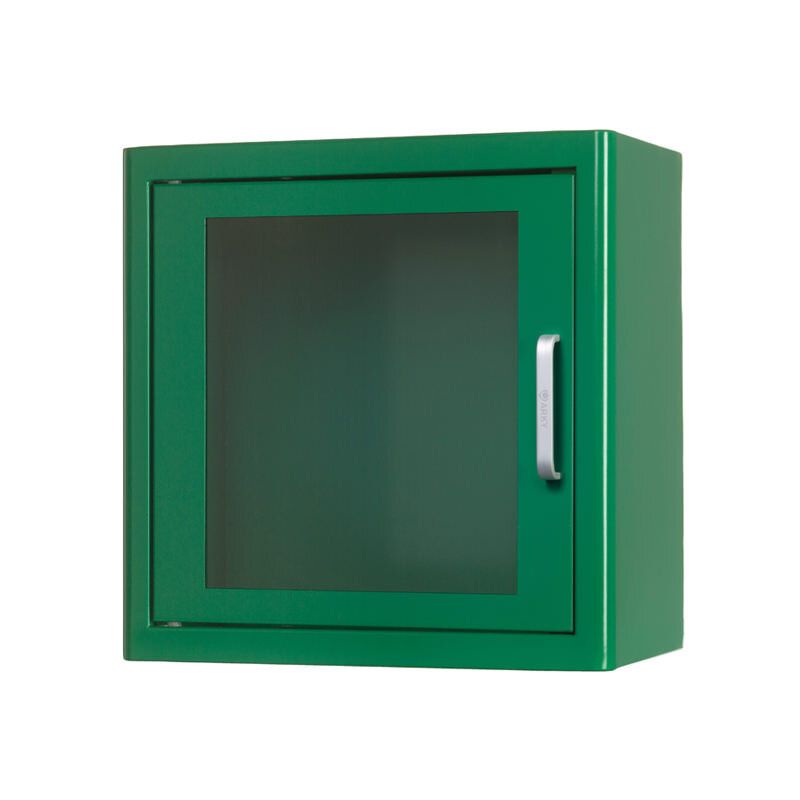 Metalen AED Binnenkast met alarm - GROEN