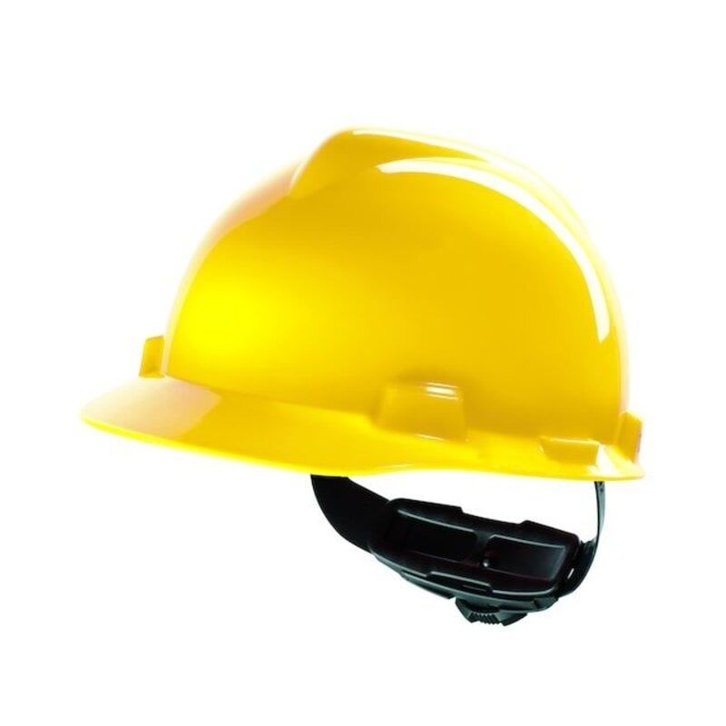 MSA V-Gard 200 veiligheidshelm HDPE zonder ventilatie diverse kleuren - Geel