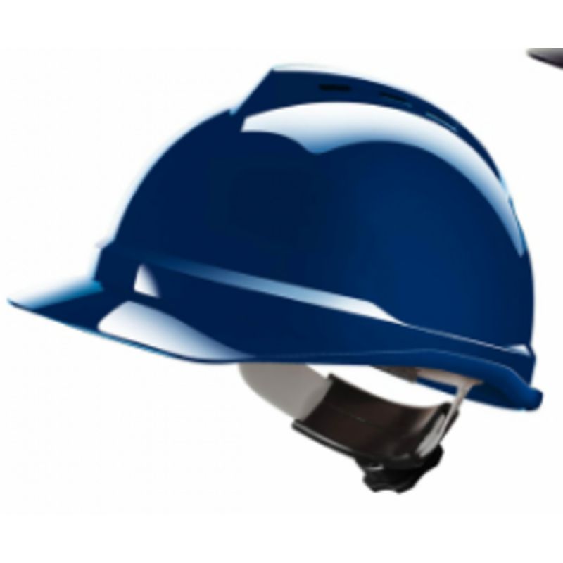 MSA V-Gard 500 veiligheidshelm HDPE met ventilatie diverse kleuren - Blauw