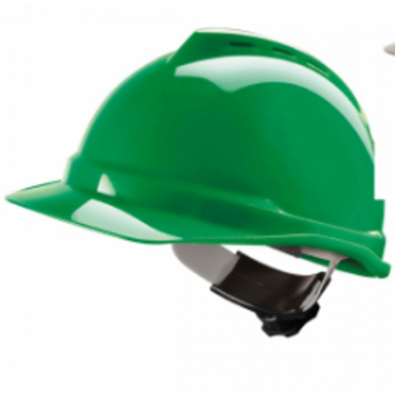 MSA V-Gard 500 veiligheidshelm HDPE met ventilatie diverse kleuren - Groen