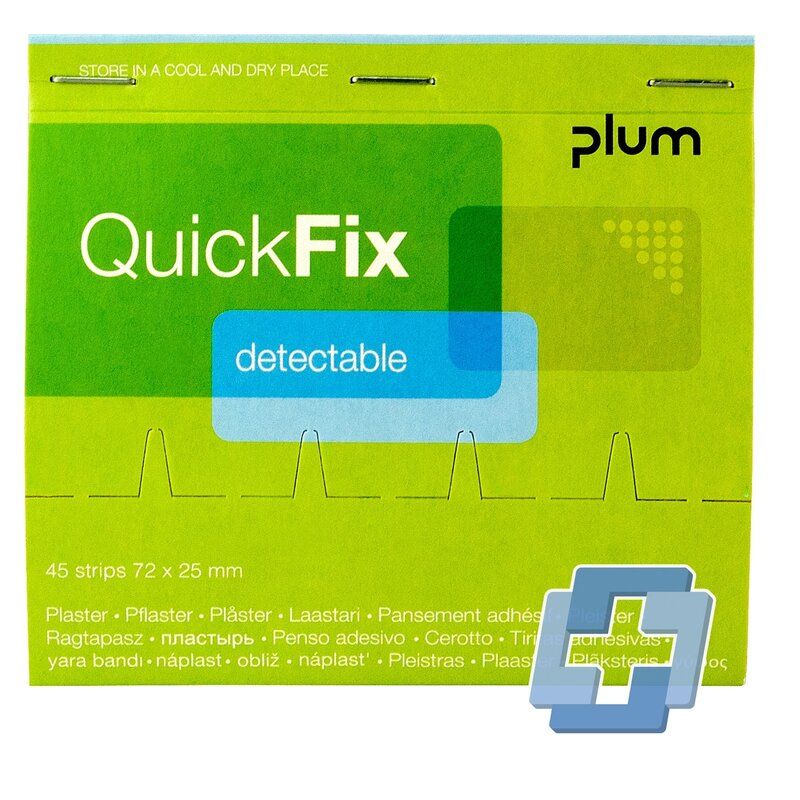 PLUM Navulling QuickFix plastic detecteerbare pleisters HACCP