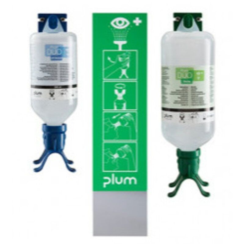 Plum Oogspoelstation incl. 1x 1.000 ml. duo en 1x 500 ml pH neutraal