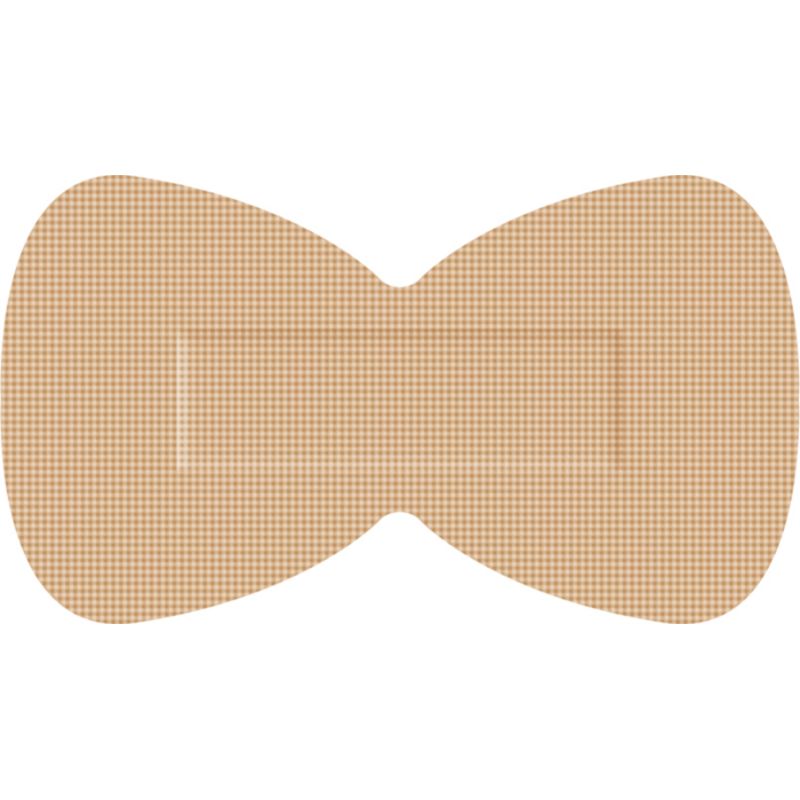 Protectaplast Elastic huidskleurige pleisters textiel 68 x 38 mm (Vlinder) (50 stuks)