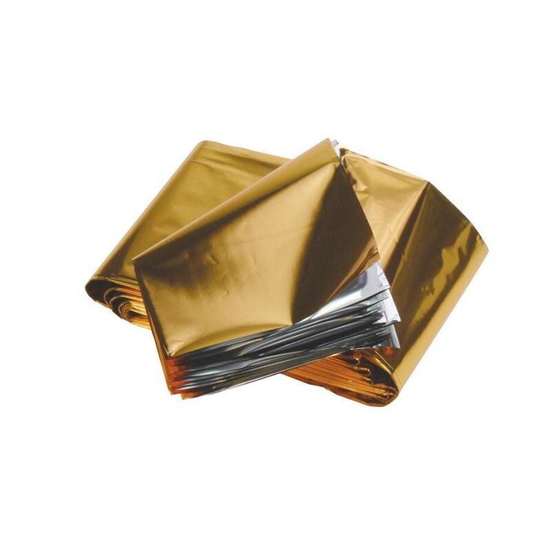 Reddingsdeken zilver/goud 160x210cm (1 Stuks)