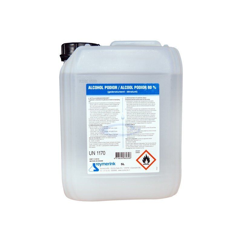 Reymerink alcohol Podior - beschikbaar in diverse varianten - 80% 5000ml