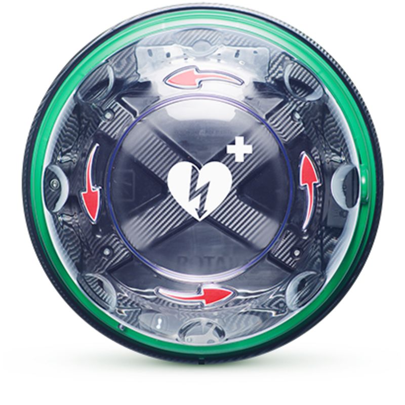 Rotaid Solid Plus Alarmed Transparent (Green Band + Red Arrows)