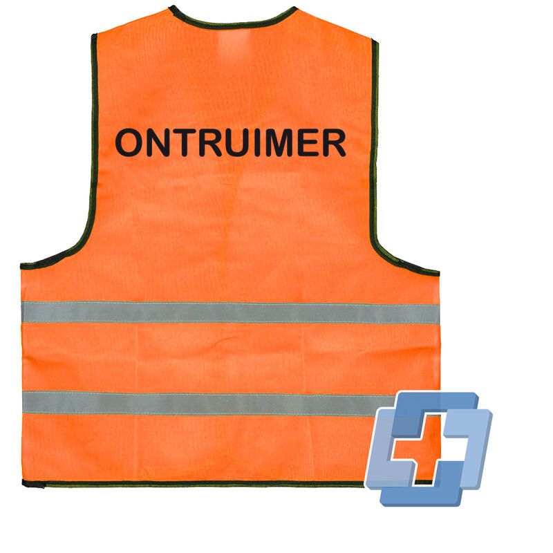 Veiligheidsvest oranje diverse teksten beschikbaar - Ontruimer