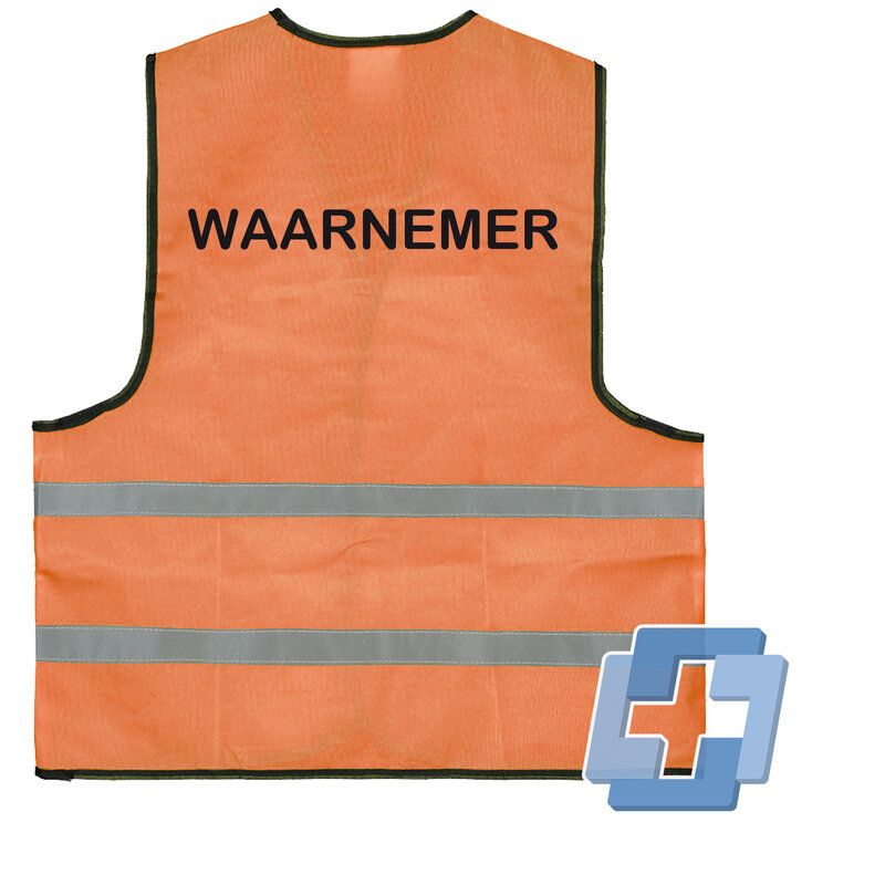 Veiligheidsvest oranje diverse teksten beschikbaar - Waarnemer