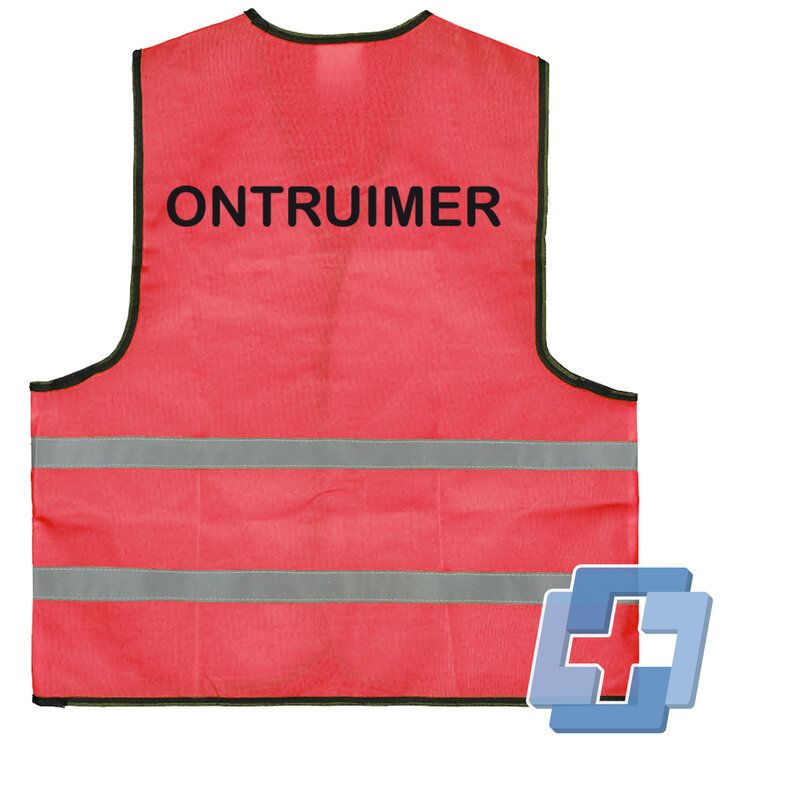 Veiligheidsvest rood (diverse teksten beschikbaar) - Ontruimer