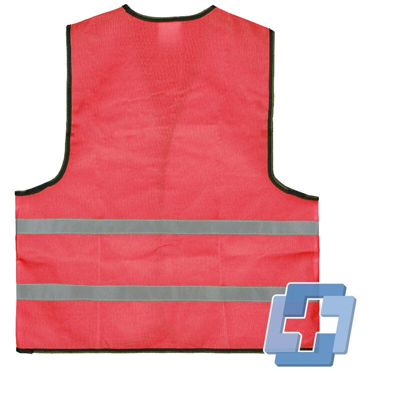 Veiligheidsvest rood (diverse teksten beschikbaar) - Zonder opdruk