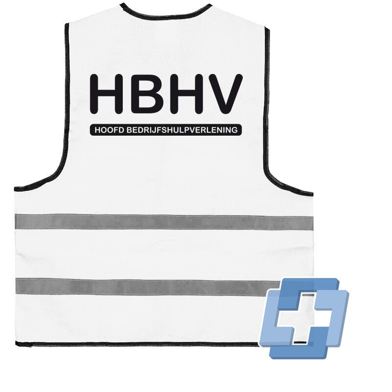 Veiligheidsvest wit - HBHV (Hoofd BHV)