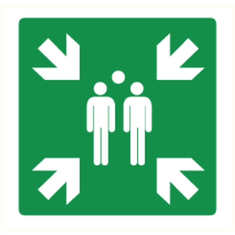 Verzamelpunt Pictogram - 300 x 300 mm (polypropyleenplaat)