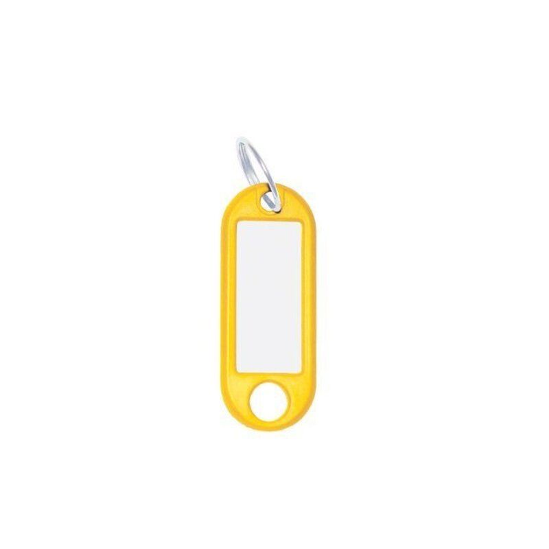 Wedo Sleutellabel - 14x38mm Diverse kleuren (10 Stuks) - Geel