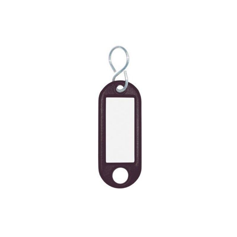 Wedo Sleutellabel - 14x38mm Diverse kleuren (10 Stuks) - Zwart